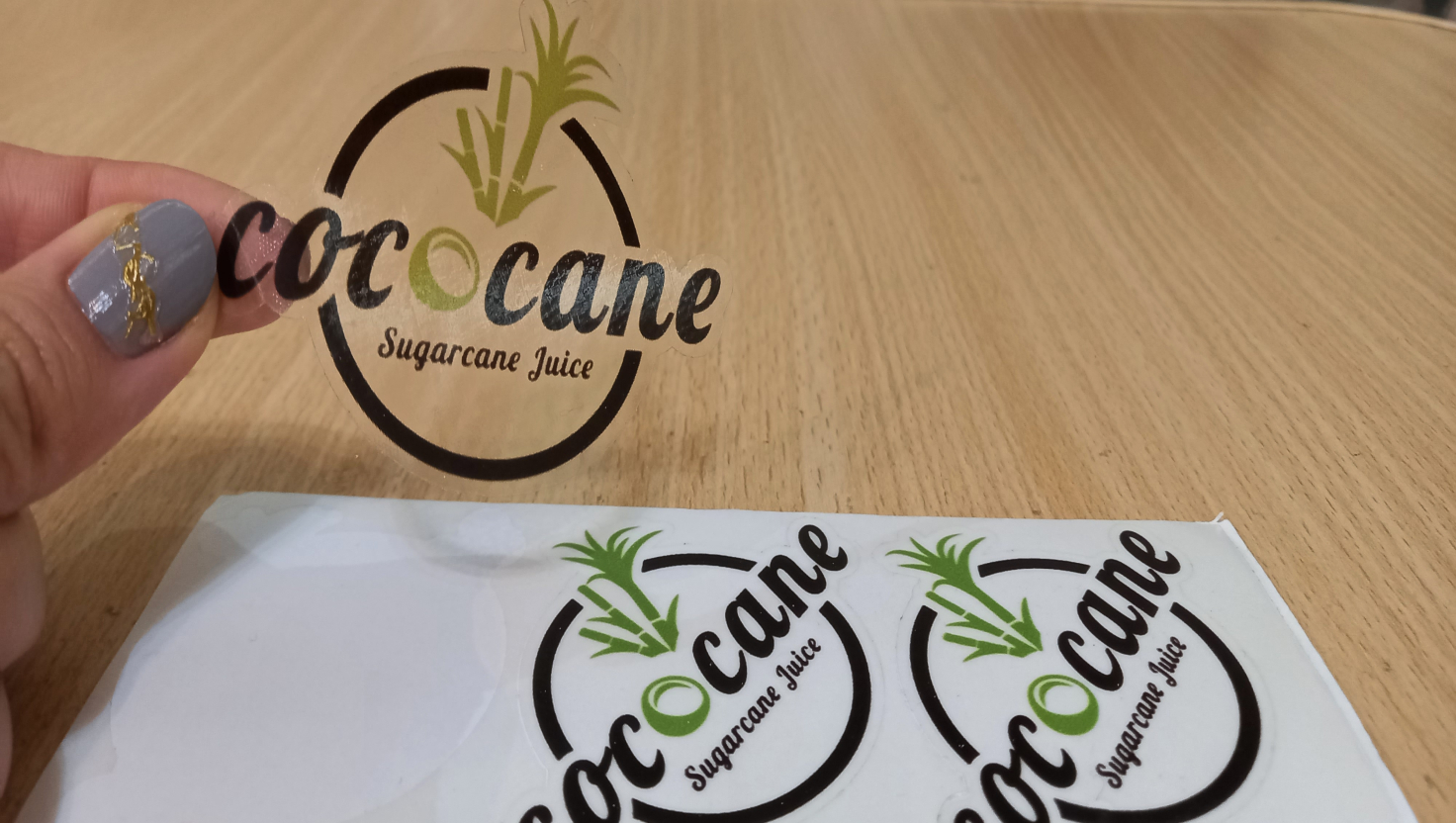 لیبل شیشه ای