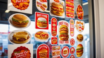 استیکر شیشه مغازه