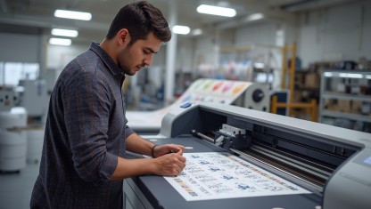 برش استیکر، برچسب و لیبل در مرکز چاپ ماهان