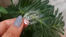 برچسب طلاکوب با فویل نقره ای